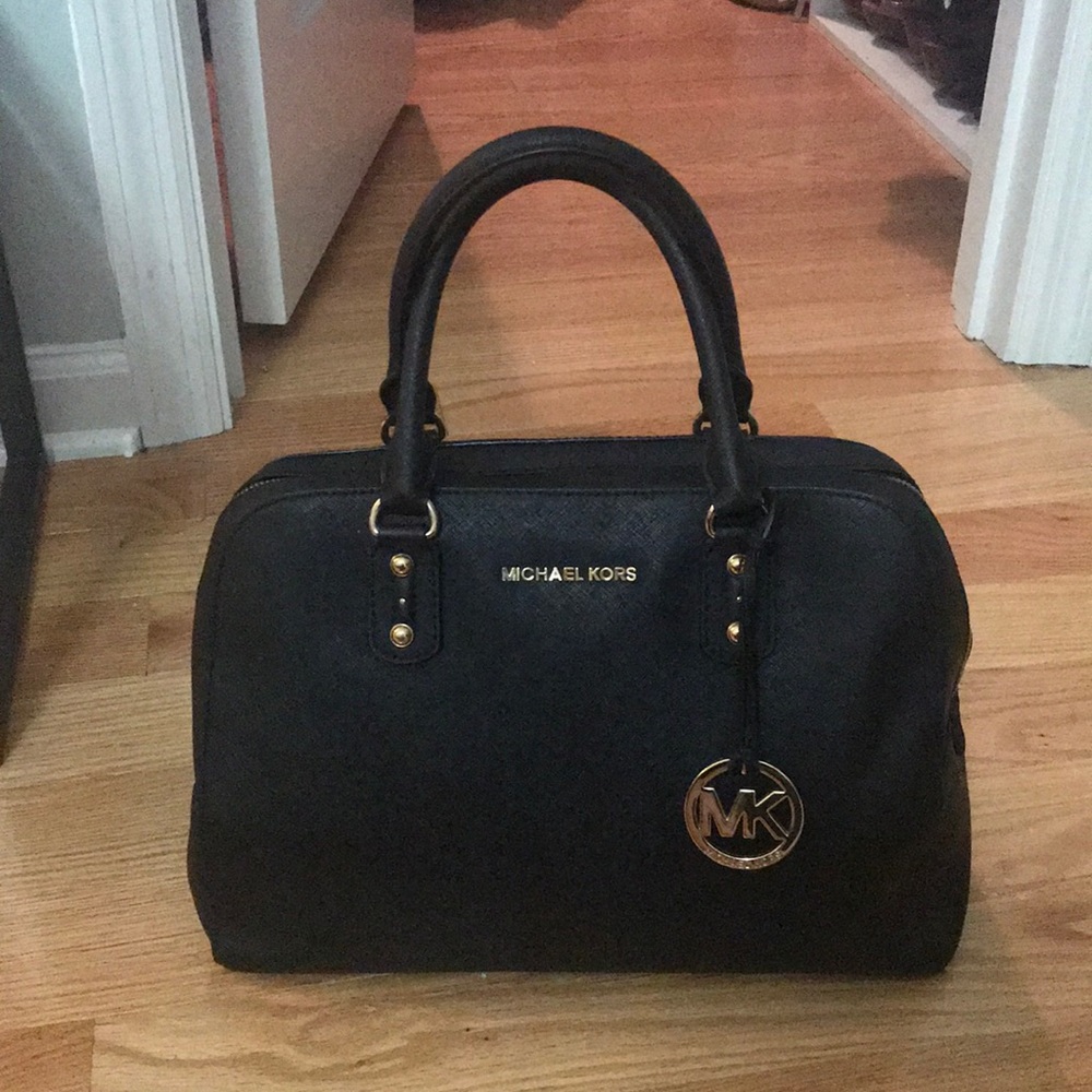 Michael Kors Black Leather Handbag